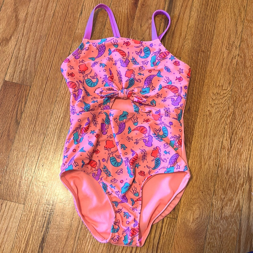Girls Mermaid Cat and Jack swimsuit, size 6/6x